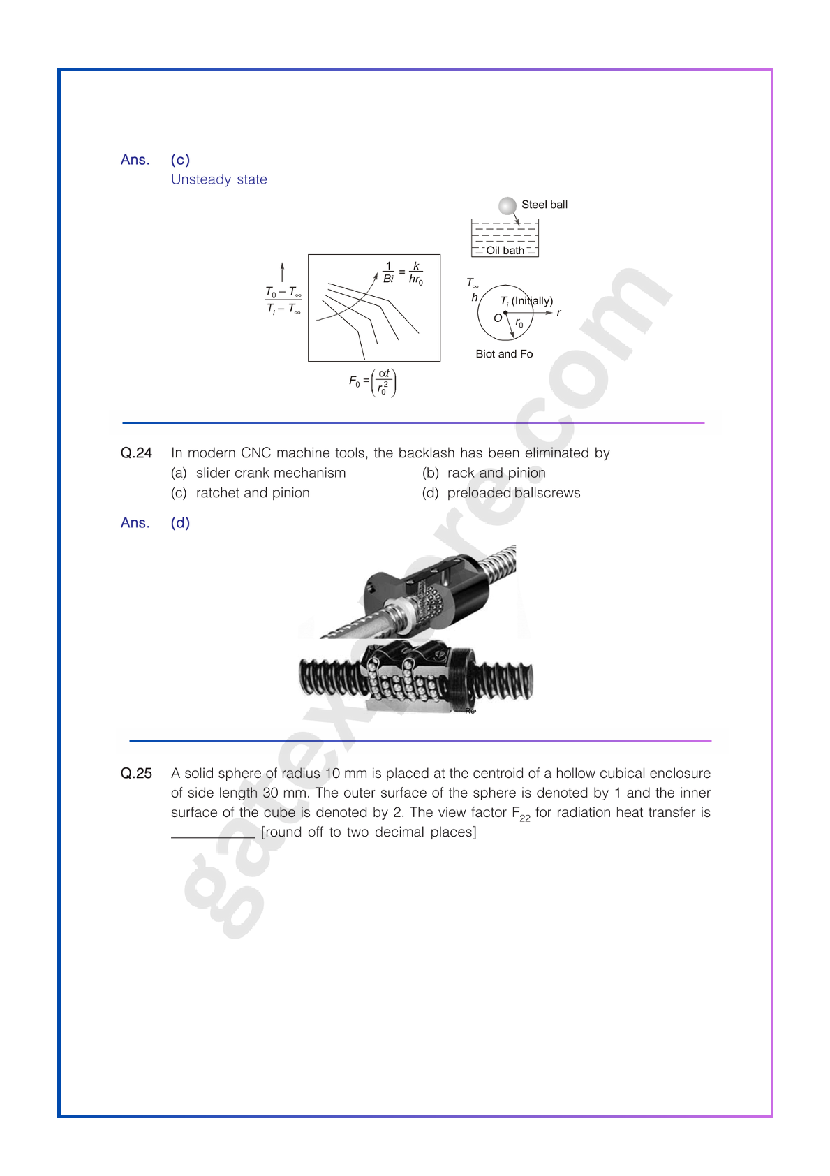 GATE Mechanical Previous Year Papers (Target: GATE 2026) Fully Solved Paper (PYQ)
