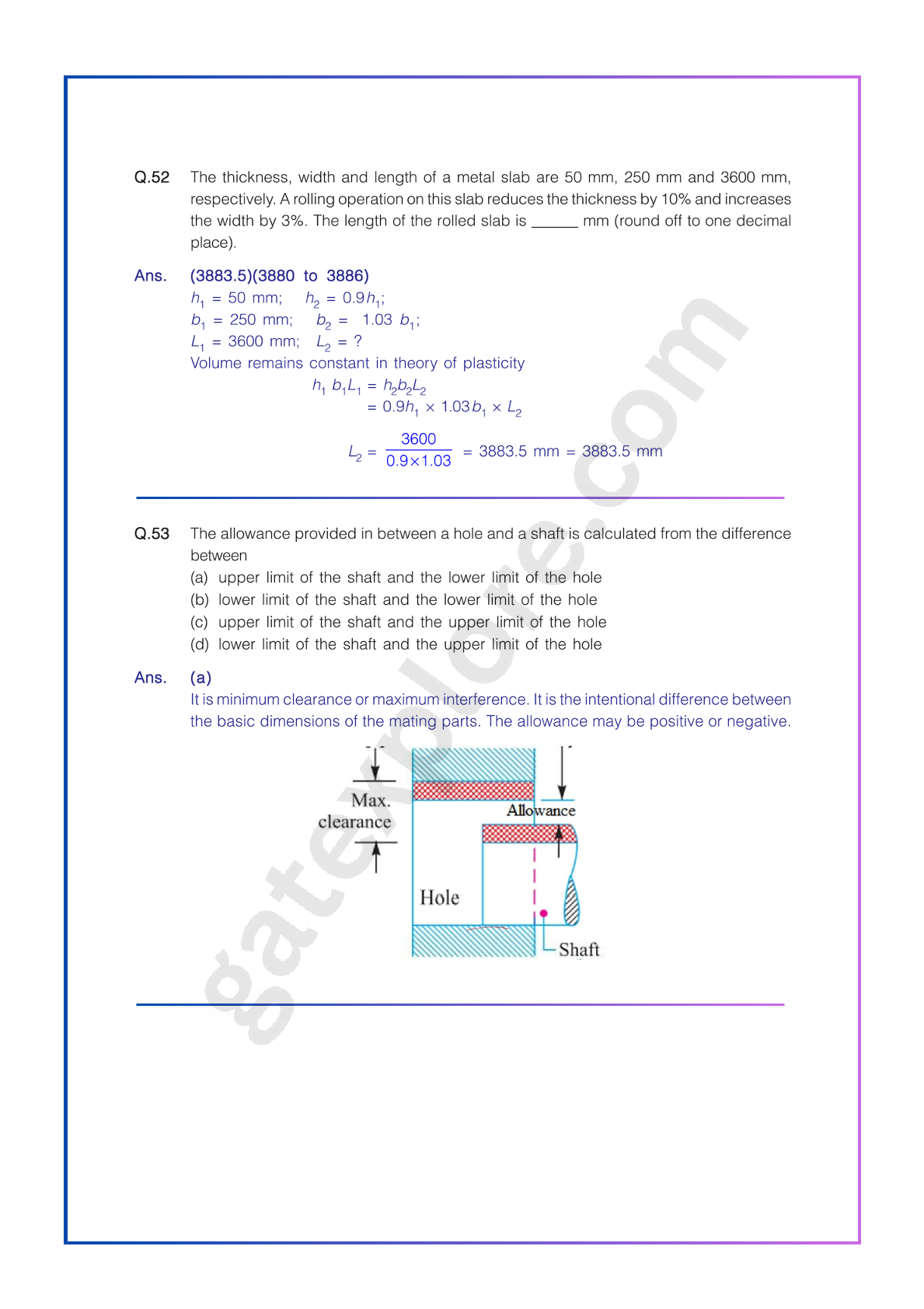 GATE Mechanical Previous Year Papers (Target: GATE 2026) Fully Solved Paper (PYQ)