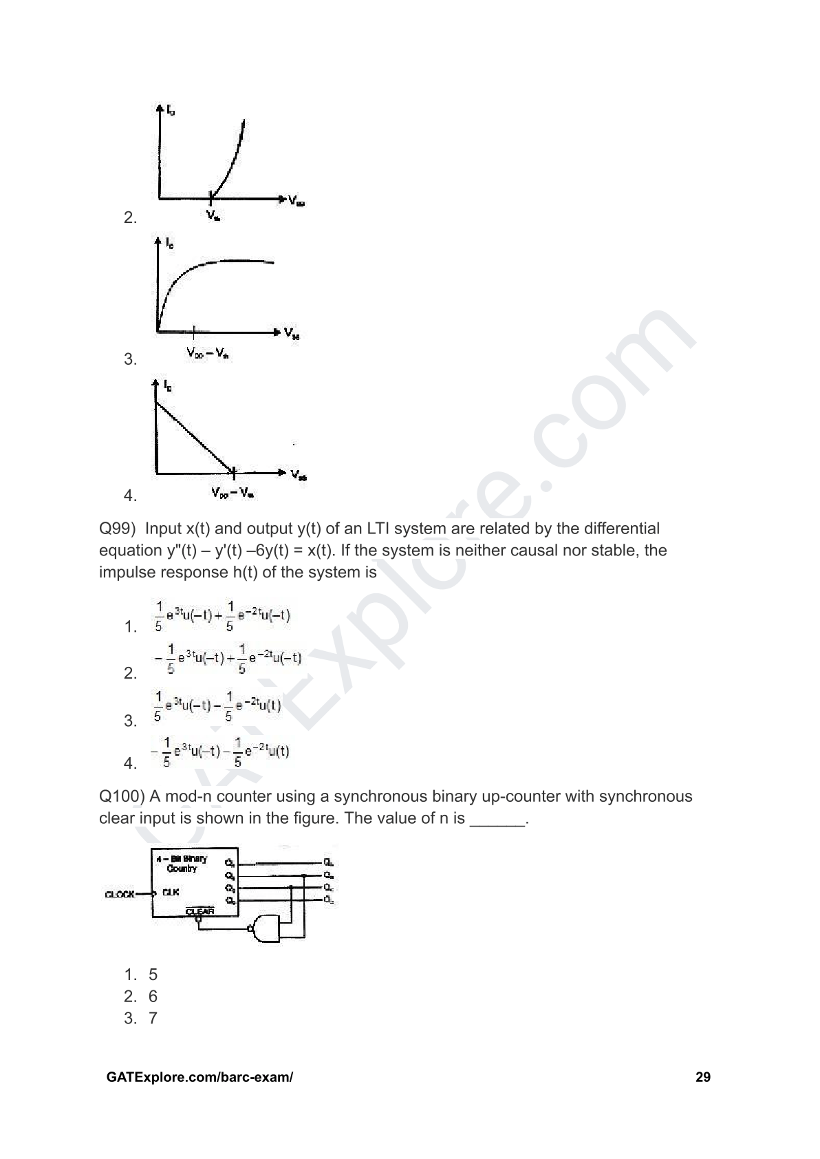 BARC Exam 2026 (OCES/DGFS) Electronics Model Question Papers with Answer Key (PYQ) - GATExplore Store