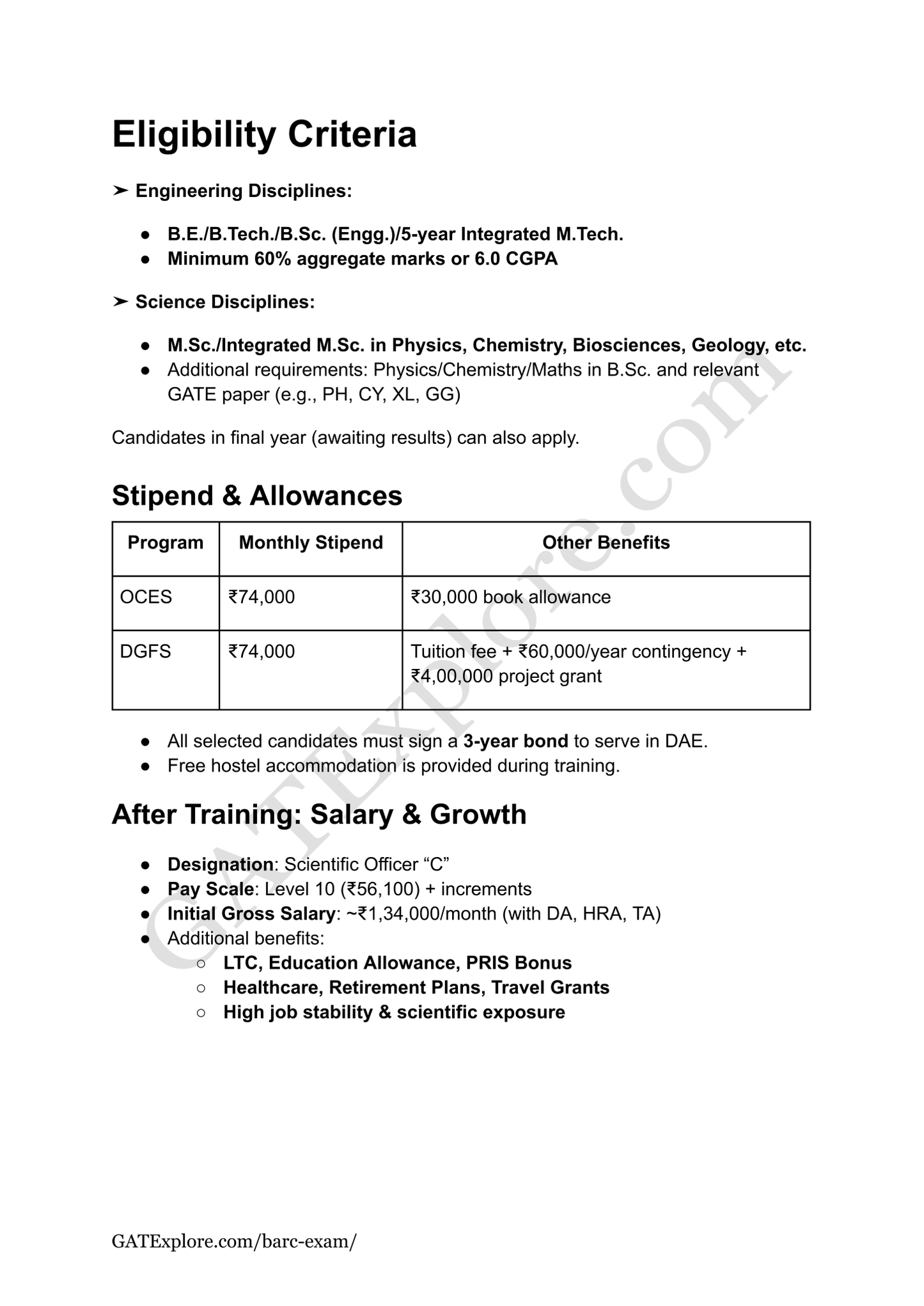BARC Exam 2026 (OCES/DGFS) Geology Model Question Papers with Answer Key (PYQ) - GATExplore Store