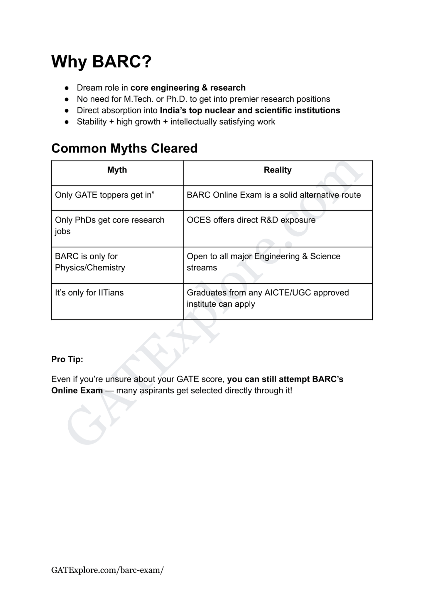 BARC Exam 2026 (OCES/DGFS) Metallurgical Model Question Papers with Answer Key (PYQ) - GATExplore Store