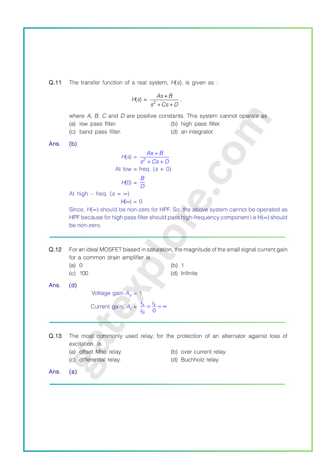 GATE 2026 Electrical Previous Year Papers Fully Solved Papers (PYQ) - GATExplore Store