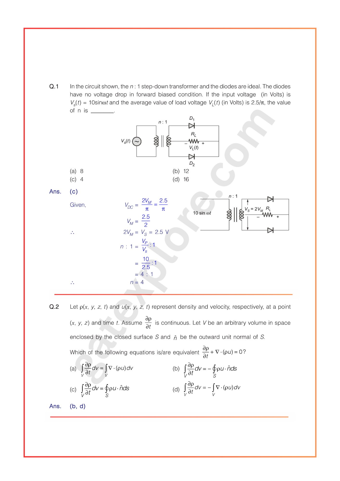 GATE 2026 Electronics Previous Year Papers Fully Solved Papers (PYQ) - GATExplore Store