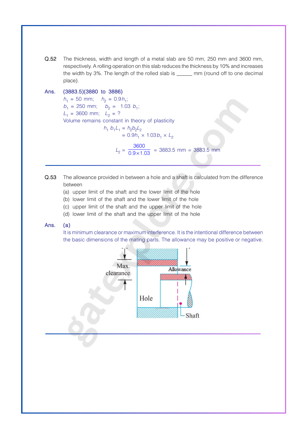 GATE Mechanical Previous Year Papers (Target: GATE 2026) Fully Solved Paper (PYQ) - GATExplore Store