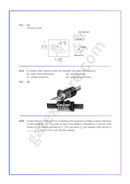 GATE Mechanical Previous Year Papers (Target: GATE 2026) Fully Solved Paper (PYQ)