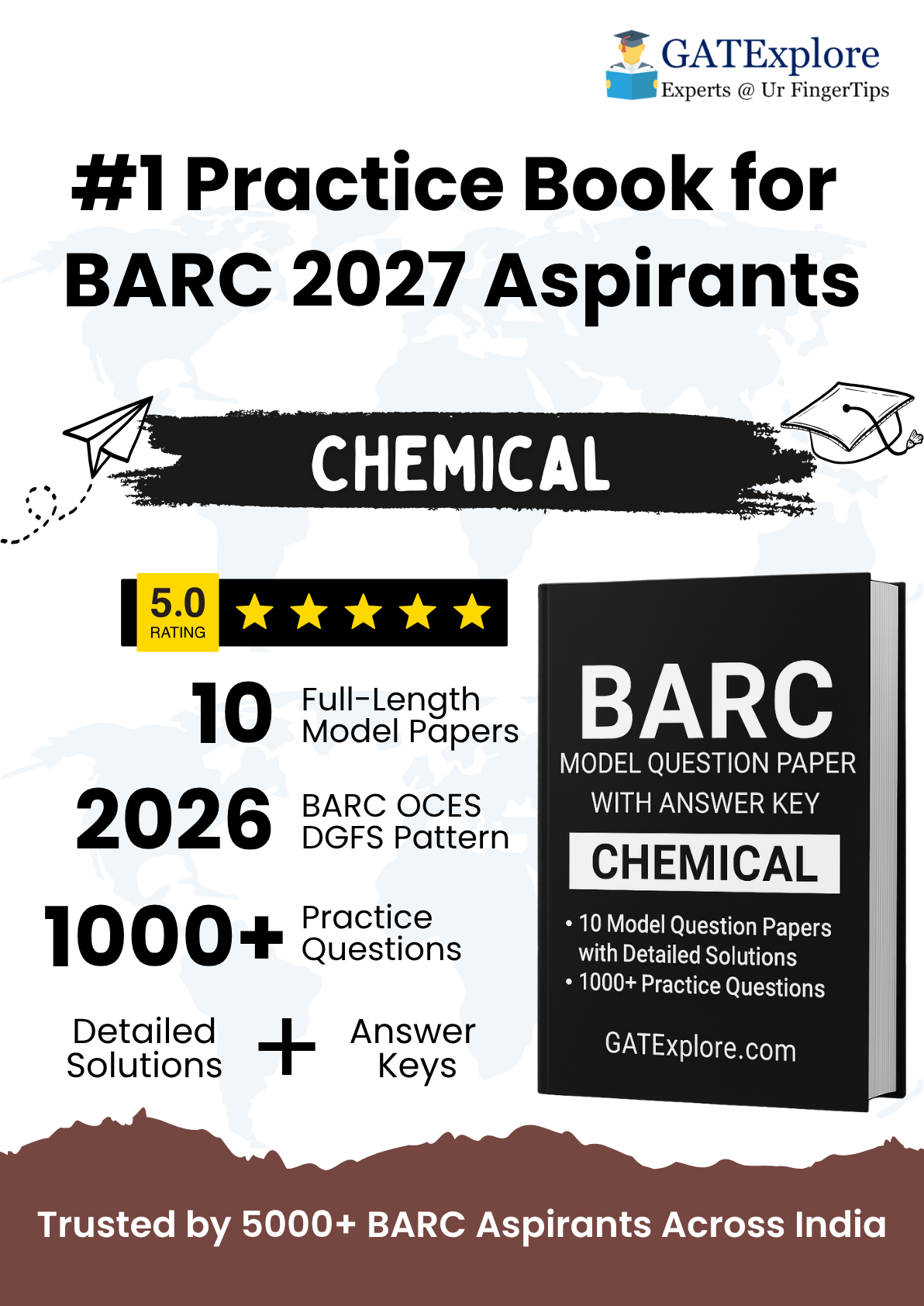 BARC Exam 2027 (OCES/DGFS) CHEMICAL Model Question Papers with Answer Key (PYQ)