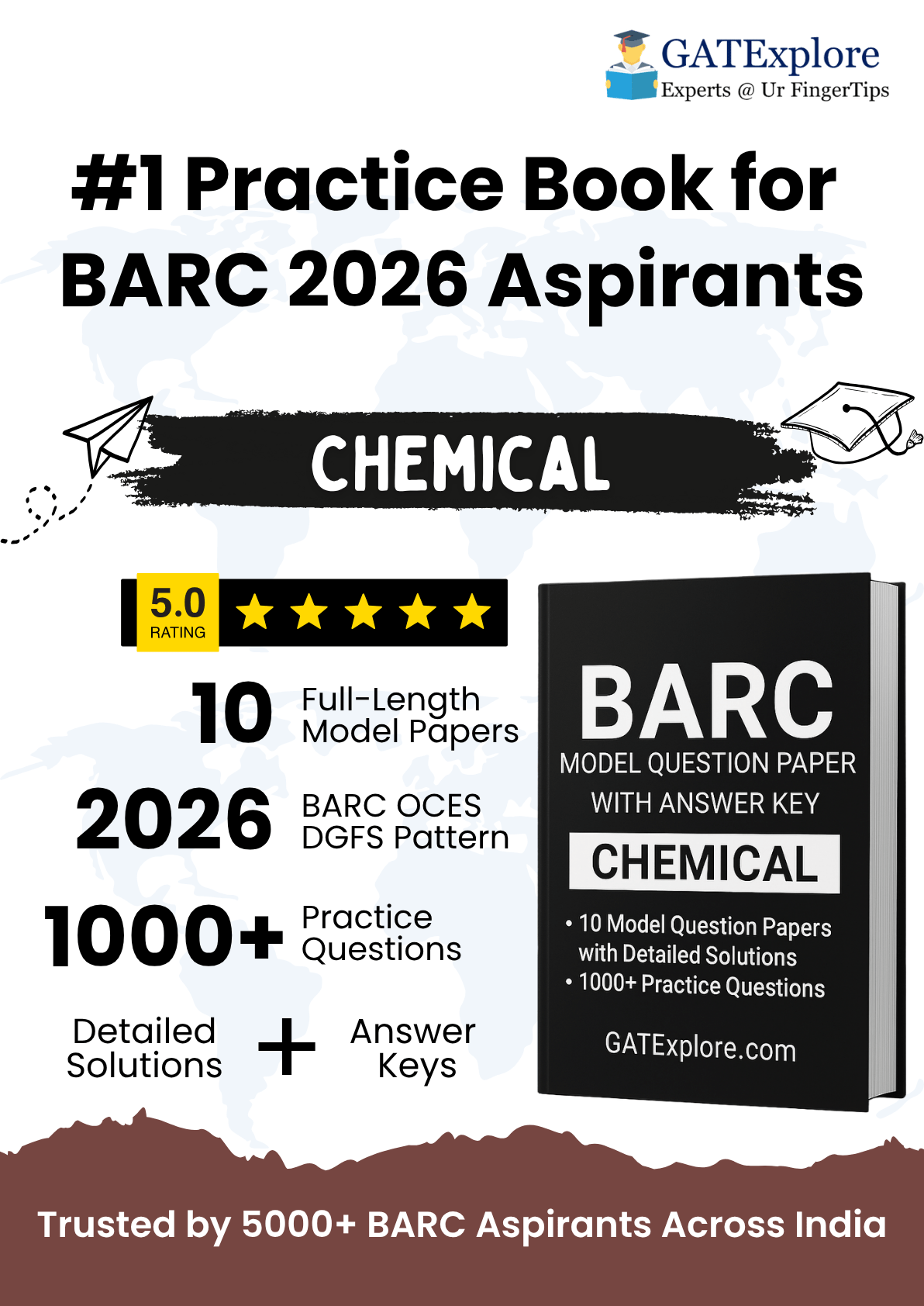 BARC Exam 2026 (OCES/DGFS) CHEMICAL Model Question Papers with Answer Key (PYQ) - GATExplore Store