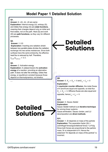 BARC Exam 2026 (OCES/DGFS) CHEMICAL Model Question Papers with Answer Key (PYQ) - GATExplore Store