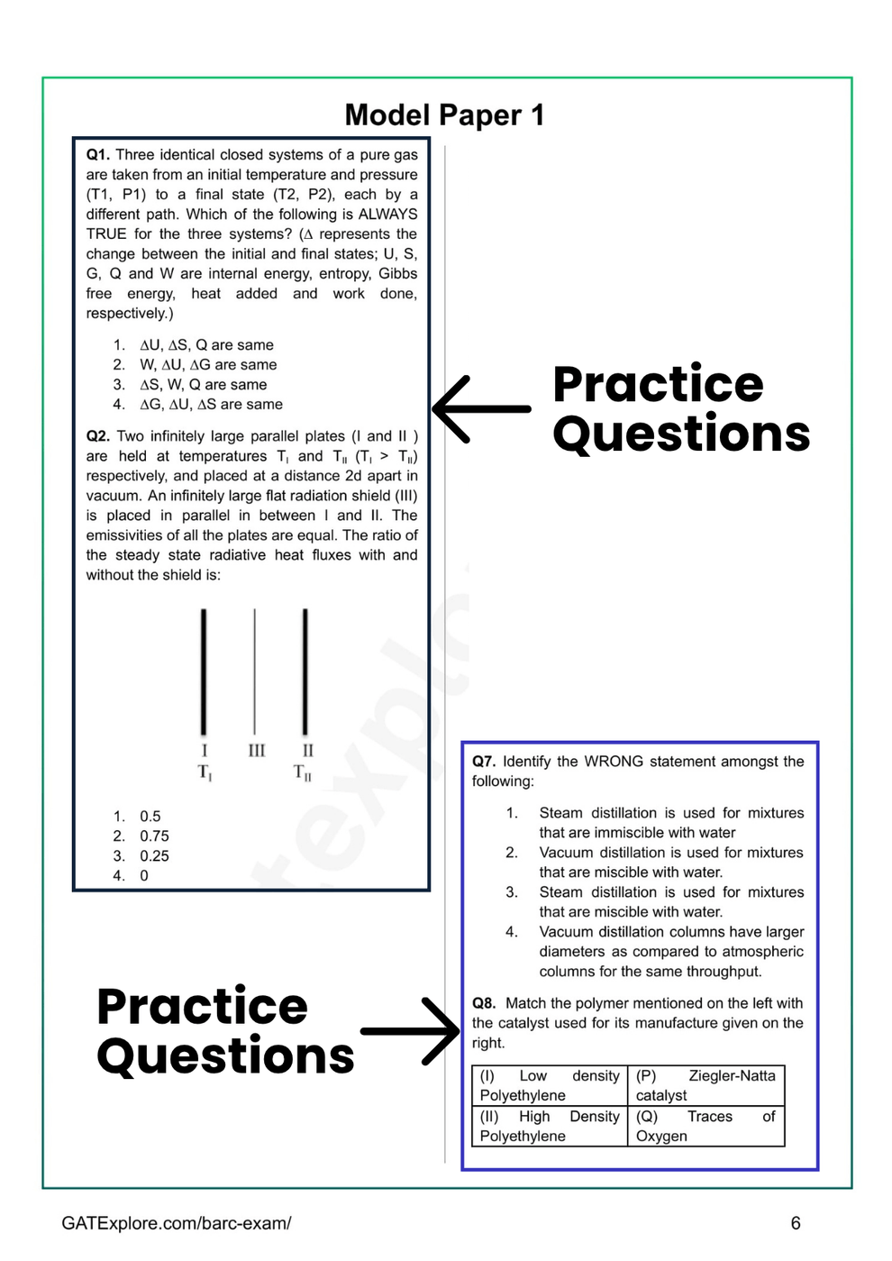 BARC Exam 2027 (OCES/DGFS) CHEMICAL Model Question Papers with Answer ...
