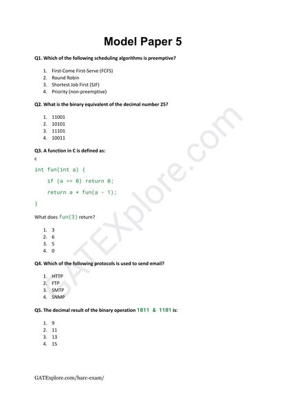 BARC Exam 2026 (OCES/DGFS) Computer Model Question Papers with Answer Key (PYQ) - GATExplore Store