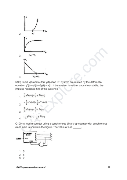 BARC Exam 2026 (OCES/DGFS) Electronics Model Question Papers with Answer Key (PYQ) - GATExplore Store