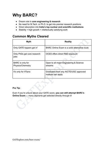 BARC Exam 2026 (OCES/DGFS) Metallurgical Model Question Papers with Answer Key (PYQ) - GATExplore Store