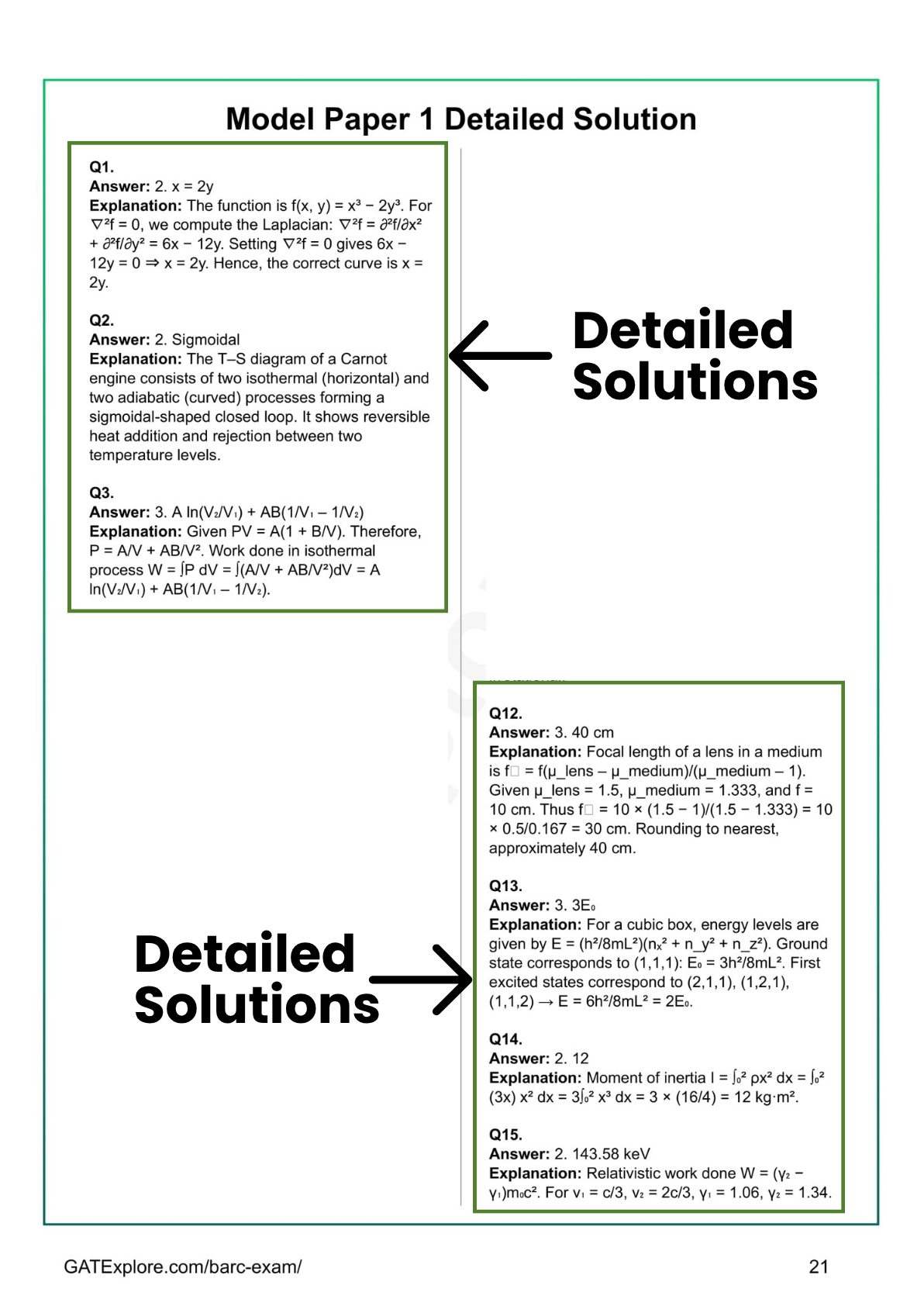 BARC Exam 2026 (OCES/DGFS) PHYSICS Model Question Papers with Answer Key (PYQ) - GATExplore Store