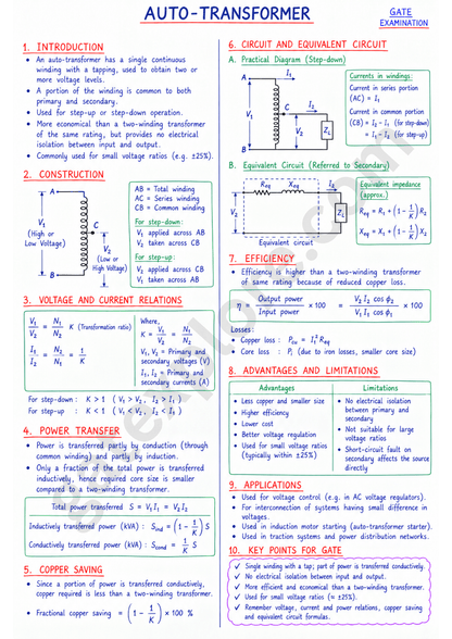 GATE Electrical Handwritten Notes (Based on GATE 2027 Syllabus) - GATExplore Store