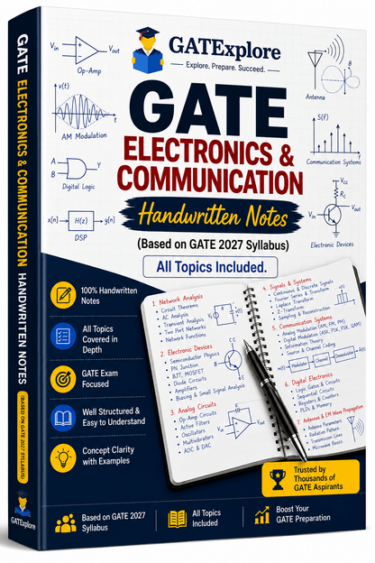 GATE Electronics & Communication Handwritten Notes (Based on GATE 2027 Syllabus) - GATExplore Store