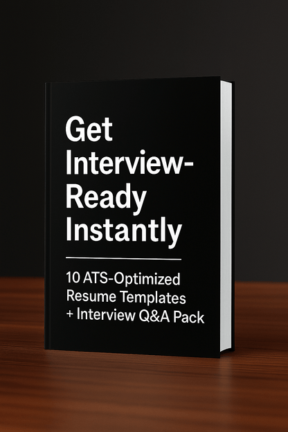 Get Interview - Ready Instantly: 10 ATS - Optimized Resume Templates + Interview Q&A Pack - GATExplore Store