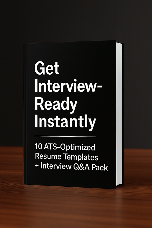 Get Interview - Ready Instantly: 10 ATS - Optimized Resume Templates + Interview Q&A Pack - GATExplore Store