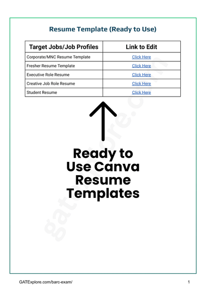 Get Interview - Ready Instantly: 10 ATS - Optimized Resume Templates + Interview Q&A Pack - GATExplore Store